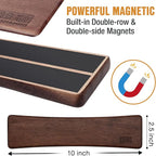 HOSHANHO Knife Magnetic Strip, Acacia Wood Powerful Magnetic Knife Strips, Magnetic Knife Holder for Wall 10 Inch Use as Magnetic Tool Organizer, Home Organizer