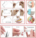 193 Pcs Cake Decorating Kit with Cake Turntable,Cake Leveler,24 Numbered Icing Tips,2 Spatulas,2 Couplers,3 Comb Scrapers,50 Pastry Bags,50 Paper Cupcake Liners,50 Cake Flags