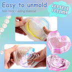 Heart Rose Jar Resin Mold with Lid ，Epoxy Resin Storage Box Casting Molds ，DIY Jewelry Container Silicone Mould (Heart)