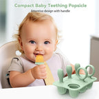 Silicone Toddlers Popsicle Molds with Sticks, Mini Popsicles Molds for Baby Breastmilk Popsicle Molds for Teething Relief, Frozen Treats Maker Popsicle Maker Ice Pop Mold for Babies Kids