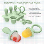 Silicone Toddlers Popsicle Molds with Sticks, Mini Popsicles Molds for Baby Breastmilk Popsicle Molds for Teething Relief, Frozen Treats Maker Popsicle Maker Ice Pop Mold for Babies Kids