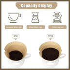 600 Count #4 Coffee Filter 8-12 cup, Disposable Cone Coffee Filters For Pour Over and Drip Coffee Maker