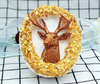 Deer Silicone Animal Soap Mold - Round Shape for Candle and Cake Decoration
