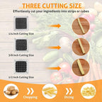 WICHEMI Replacement Chopper Blade 1/2" Blade Commercial Vegetable Chopper Stainless Steel Onion Chopper Dicer Blades and Pusher Block for Tomato Dicer French Fry Cutter