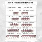 Quality Table Pad Protector, Superior Protection from Spills, Scratches & Heat - Reusable Vinyl Table Cloth with Cushion Flannel Backing (108" L x 54" W)