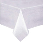 Home Bargains Plus Quilted Heavy Duty Table Pad Protector with Flannel Backing, Cut to Fit, Heat Resistant, Wipe Clean, Protects Table from Spills and Scratches, White, 52” x 168” Rectangle