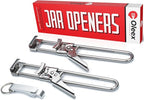Oleex Jar Opener for Weak Hands (x2) with Keychain Bottle Cap Opener. Easy Seniors Arthritis, Kids Openers. Gripper Tight Lid Opener, Kitchen Gadgets