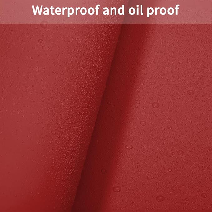 Leather Dresser Cover,1.8mm Thick,14x72 Inch,Dresser Protector Top,Dresser Top Protector,Dresser Cover Top,Dresser Top Cover,Dresser Cover Top for Bedroom.(Black+Wine Red,14x72)