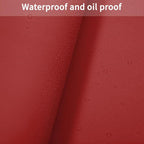 Desk Cover Protector - Used for Square Table Waterproof and Easy to Clean Good Flatness Easy to Used for Dining Table(Black+Wine Red 44x44)