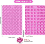 2 PCS Mini Silicone Molds, 138 Cavity Dog Paw Print Non-Stick Silicone Molds for Baking Biscuits, Cookie, Candy, Chocolate, Jelly Pet Treats Mold