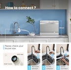 Midea MDC22P2ASS Countertop, Portable Place Settings & 6+2 Washing Cycles. Energy Star Dishwasher, Dish Washer for Dorm, RV& Apartment, Sliver, Silver
