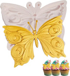 1Pcs 3D Butterfly Silicone Mold, Non-Stick Butterfly Cake Decoration Fondant Molds, for Kitchen Baking, Chocolate, Candy, Biscuits, Flower Paste, Resin Mold, Clay Modeling, Home Decor