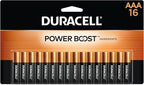 Duracell Coppertop AAA Batteries with Power Boost Ingredients, 16 Count Pack Triple A Battery with Long-lasting Power, Alkaline AAA Battery for Household and Office Devices