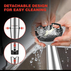 1100W Corded Hand Blender – 6-in-1 Stick Blender – Variable Speed Immersion Blender with Titanium Blades – Corded Blender with Whisk Chopper Frother Storage Holder & Silicone Cover