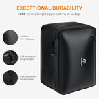 Vacuum Bags for Travel with Pump, Reusable Vacuum Compression Bags for Luggage, IP68 Waterproof, Top-open Design, Fits 20/24/28 Inch Suitcase (2PC+Pump, 43L)