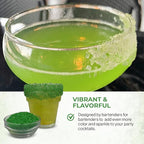 Snowy River Holly Green, Cocktail & Margarita Sugar Rimmer - Vibrant Naturally Colored Sugar for Cocktail Rimming, Baking & Decorating, Medium Crystal - 80oz