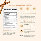 Organic Pumpkin Spice Ground Coffee | Real Pumpkin Spices | Medium Roast, Flavored Coffee | Smooth Low-Acid | Perfect for Drip, Pour Over or Cold Brew | 8 oz, 22 Servings