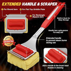 Grill Brush Bristle Free with 2 Cleaning Brush Heads, Cleaning with Steam Technology, Replaceable Brush Heads & Scraper Tool for Stainless-Steel Grates Grill Brush with Stainless Steel Spatula