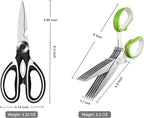 Kitchen Scissors 3 Pack - Replacement - Stainless Steel Cooking Shears for Cutting Meat, Food, Fish, Poultry Multipurpose Sharp Sissors for Dishwasher Safe, 8.3 Inch