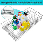 Pull Out Cabinet Organizer 17" W X 22" D, Slide Out Drawers For Kitchen Organizers and Storage, Pull Out Drawers For Cabinets Capacity Heavy Duty Caddy, Cabinet Shelves Chrome-Plated, Bathroom Pantry