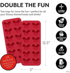 Disney Silicone Ice Cube Tray – 2 Pack Ice Trays for Freezer with Fun Mickey, Minnie & Winnie the Pooh Molds – Flexible BPA-Free Silicone Molds for Ice, Chocolate, and More