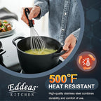 Mini Whisks - 600°F Heat Resistant Small Whisks For Cooking, Heavy Duty Stainless Steel Kitchen Balloon Tiny Whisk, Suitable for Egg, Espresso, Hot chocolate, sauces （7" & 5.5 inch ）
