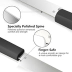 3.5 Inch Paring Knife, AR-RPM9 Steel Fruit Vegetable Knife with Ergonomic ABS Handle Oak Sheath, Ultra Sharp Kitchen Knife for Peeling Coring Cutting, Gift for Home Chefs