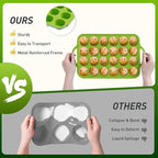 24 Cups Silicone Muffin Pan with Metal Reinforced Frame Cupcake Tray Egg Mold Great Grandma Christmas Xmas Birthday Mother Gifts Ideas Grandmother Gigi Granny Nana Glamma Mawmaw Yaya AAbuelita Mamaw