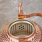 SANQIAHOME Antique 1.2L (40Oz) Stainless Steel Teapot with Infuser copper