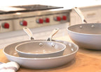 TECHEF - CeraTerra - 8 inch Ceramic Frying Pan – PFAS, PTFE & PFOA-Free, Toxin-Free Ceramic Coating, Induction-Ready, Oven & Dishwasher Safe, Ceramic Nonstick Frying Pan Made in Korea