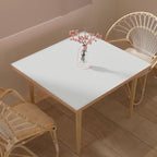 Leather Table Cover,1.8mm Thick,42x42 Inch Table Protector,Table Protector for Dining Room Table,Dining Table Cover,Table Cover Protector(Grayish White+Grayish White,42x42)