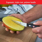 ZWILLING Twin Signature 7-pc Kitchen Knife Set with Block, Chef Knife, Paring Knife, Utility Knife, Knife Sharpener, Kitchen Shears