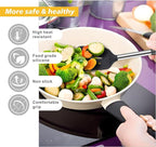 Silicone Kitchen Cooking Utensils Set 5-Piece BPA-Free Heat-Resistant Non-Stick & Dishwasher-Safe, with Slotted/Solid Spoons & Spatulas for Frying,Draining – Includes Multi-Purpose Serving Hook(Black)