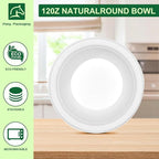 Paper Bowls 12oz, Disposable Bowls Heavy Duty, 50-Pack 100% Compostable Disposable Soup Bowl, Biodegradable Bagasse Paper Bowls Bulk for Party, Camping, Birthday, Festivals-White