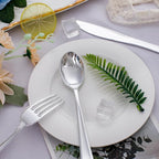 WDF 500PCS Silver Plastic Silverware - Plastic Silver Utensils - 250 Forks, 125 Spoons, 125 Knives, Heavy Duty Disposable Silverware Sets for Parties, Wedding, Christmas