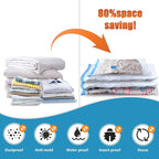 20 Pack Vacuum Seal Bags for Clothing with Electric Air Pump, Space Saver Vacuum Storage Bag for Clothes, Mattress, Blanket, Duvets, Pillows(4 Jumbo/4 Large/4 Medium/4 Small/4 Roll Up Bags)