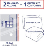 Hefty Shrink-Pak - 3 Extra Large Vacuum Storage Bags for Clothes, Pillows, Towels, or Blankets - Space Saver Vacuum Sealer Bags Ideal Under Bed Storage Solutions