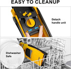 Safe Mandoline Food Slicer for Kitchen, Multifunctional Vegetable Chopper, Mandoline Potato Slicer with 35+ Presets & Thickness Adjuster, French Fry Cutter, Veggie Dicer for Meal Prep (Yellow)