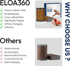 ELOA360 Knife Sharpener, Rolling Knife Sharpener Kit with Diamond and Ceramic Discs with 15° and 20° Magnetic Angle, kitchen knife sharpener, Razor-Sharp knife sharpening Tool