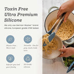 Starpack 'Get a Grip' Silicone Kitchen Tongs for Cooking (2Pcs) - BBQ Tongs for Grill Heat Resistant to 600°F - Stainless Steel Kitchen Utensils w/Non Stick Silicone Tips - 9",12" for Serving Food