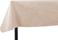 Yourtablecloth Heavy Duty Vinyl Rectangle or Square Tablecloth – 6 Gauge Heavy Duty Tablecloth – Flannel Backed – Wipeable Tablecloth with Vivid Colors & Many Sizes 52 x 70 Sand