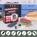 Knife Sharpening Stone - Dual Grit Whetstone 400/1000 3000/8000, Knife Sharpening Stone Set, Tpstone Knife Sharpener Tool,Easy to Use