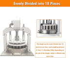 INTSUPERMAI Commercial Dough Divider 18PCS Manual Dough Divider Cutter Desktop Hydraulic Dough DIviding Machine Divider into 2.12oz-11.29oz Dough Ball