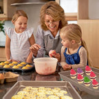 Baking Sheet Pans,2 Pack Nonstick Baking Pans Cookie Sheet Brownie Pan,Bread & Cake Pan, Toaster Oven Tray Bakeware, Small Nonstick Baking Tray, Heavy-Duty Bread Loaf Pan (12.8 x 10.7 x 1.2 Inches)