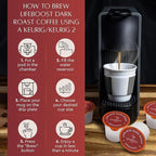 Lifeboost Dark Roast Low Acid Coffee K Cups - Single Origin Mold Free Non-GMO Organic Coffee Pods - Compatible with Keurig & Keurig 2 Machines - 42 Count
