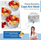 Angel's Peel Lounge Disposable Ramekins - Durable cup cake pans for baking - Aluminum Foil Ramekin for Tart, Appetizer-Utility, Muffin, Souffle, or Creme Brulee – 4 oz – pack of 50