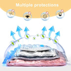 Travel Vacuum Bags with Portable Electric Pump (Combo 8 Pack)