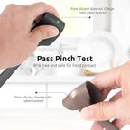 U-Taste Small Mini Silicone Spatula: 9×2inch 600ºF Heat-Resistant Food-Grade Jar Scraper for Kitchen Use, Non-Stick Seamless Flexible Baking Utensil for Mixing, Scraping Jam in Bowl or Cup (Black)