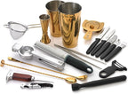 Barfly Cocktail Set, 12-Piece Deluxe, Gold