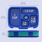 Bentgo Kids Prints Leak-Proof, 5-Compartment Bento-Style Kids Lunch Box - Ideal Portion Sizes for Ages 3-7, Durable, Drop-Proof, Dishwasher Safe, & PFAS & BPA-Free Materials (Sharks)